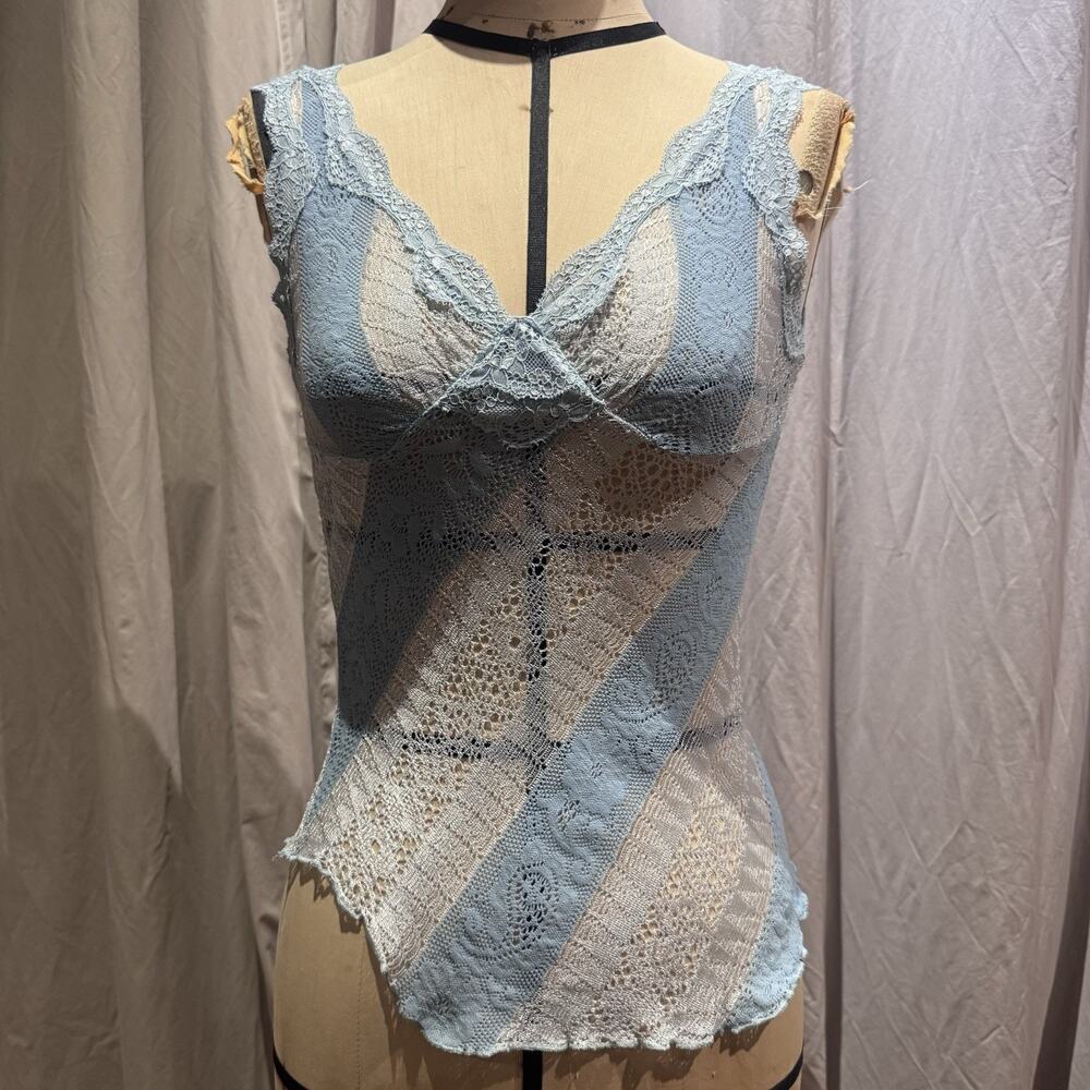 Ann Ferriday Y2K VTG  y2k Unworn Rare Crochet Lace Cami XS/ S